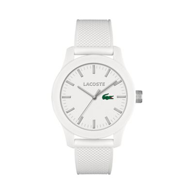 Men's white dial strap watch 2010762